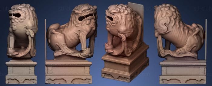 3D мадэль Статуя Льва 016 М (STL)